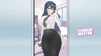 TSUNDERE MILFIN [HENTAI game] my muslim boss's underwear