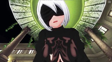 3D HENTAI POV 2B cowgirl