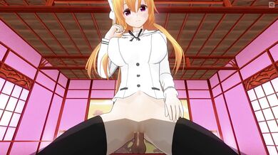 3D HENTAI POV Mayuri orgasms riding your cock