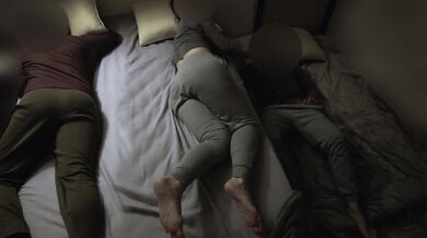 My husband's cousin spending a few days at our house.