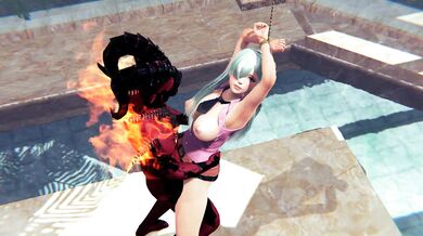 Princess Elizabeth Liones and demon bondage BDSM hentai