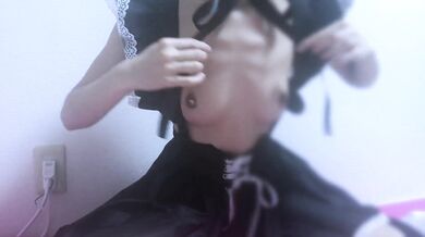 Become a naked apron in maid clothes and orgasm with a vibe