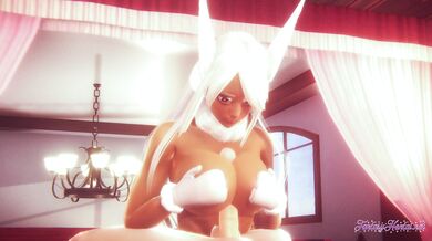 Boku No Hero Hentai - POV Rumi Usagiyama boobjob and ride a dick