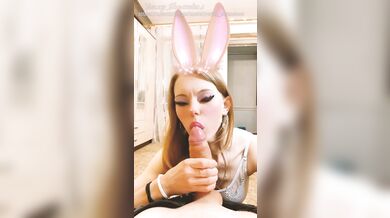 Минет в виртуальной маске instagram / snapchat lens. (blowjob in instagram/snapchat lens/mask/AR)