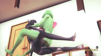 Pokemon Hentai Furry - Gardevoir is fucking by a Cat