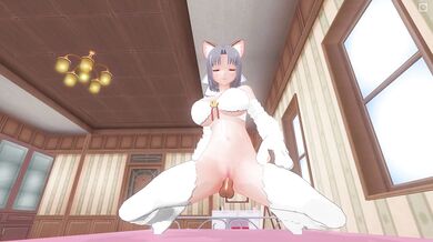 3D HENTAI POV Yumi rides cock to get her pussy creampied