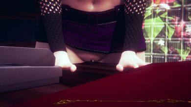 3D HENTAI Ino Yamanaka rubs her pussy on the table