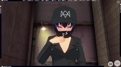 3D HENTAI Watch Dogs: Legion girl masturbating outdoors