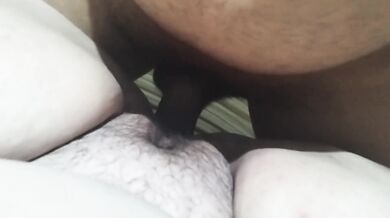 Cock fucking pussy and cumming inside