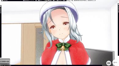 3D HENTAI Girl Fucks And Cums Twice The Night Before Christmas