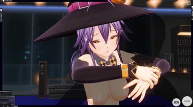 3D HENTAI pumpkin girl fucking the night before halloween