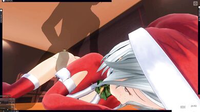 3D HENTAI The girl made the boy a New Year's gift