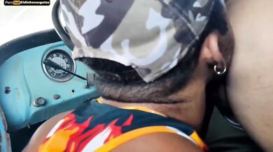 truck driver fucks two hot girls who are going to ask questions at their job