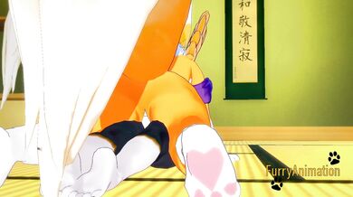 Furry Hentai Zelda Digimon - Wolf Link is fucked by Renamon