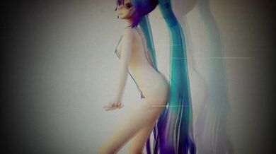 MMD 4k 18+ Miku Micro bikini Expectations [ with effects ]