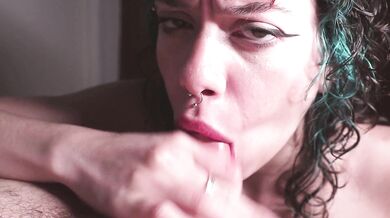 taking cum in the mouth swallowing it all - @katfo.x