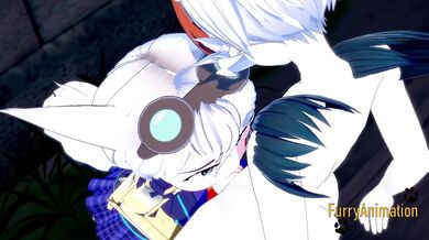 Ratchet & Clank Pokemon Hentai - Lombax Rift having sex with Cinderace