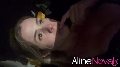 Young blonde went out with her husband after another man in the park