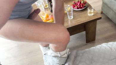 Fucked stepson and his girlfriend at a house party