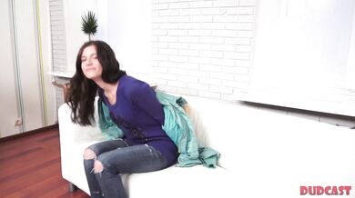 Agent wanted to fuck skinny teen but was refused - Full Video