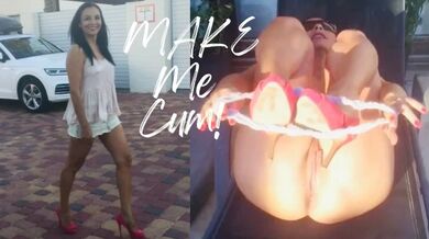 Esposa se masturbando em público goza no meu pau depois de mostrar a buceta e os peitos lá fora