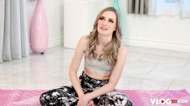 Petite Blonde Scarlett Sage Fucked By Horny Yoga Instructor