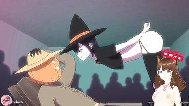 Hot gothic friend invites me costume party for double penetration (hallowen animation) - Jazziuu