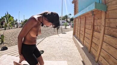 I get totally naked in the park for my morning routine