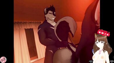 Hot stepsister with huge ass lets me finish inside to get her pregnant (Furry animation) - Jazziuu