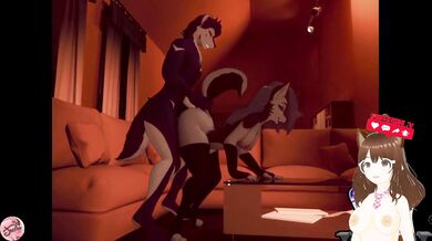 Hot stepsister with huge ass lets me finish inside to get her pregnant (Furry animation) - Jazziuu