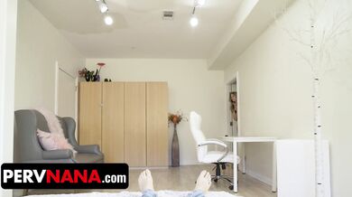 PervNana - Big Titted Granny Sloan Rider Makes Young Stud Cover Her Milf Pussy With Cum POV Style