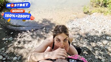 Mamada al aire libre y con un final epico. CREAMPIE ANAL