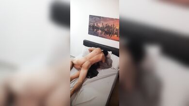 I ride my horny neighbor's cock at his wife's house.