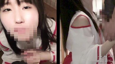 Happy new year. The shrine maiden gently blowjob