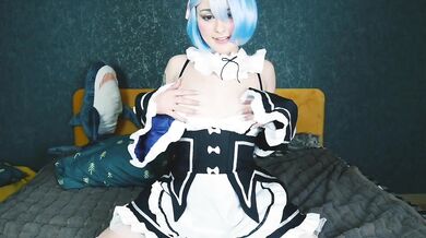 Cat girl Rem seduced Subaru to fuck her tight holes - Anal Cosplay Re Zero Spooky Boogie