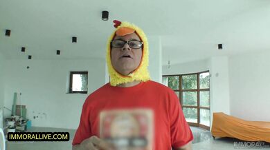 PINK EASTER BUNNY GIVES PRETTY & PETITE RENATA FOX ALL HIS EGGS!