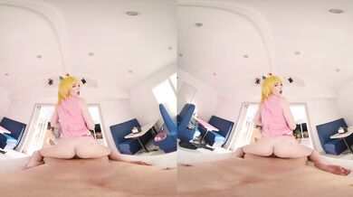 Blonde Teen Lilly Bell as PRINCESS PEACH Wants To Be MARIO TENNIS ACE VR Porn