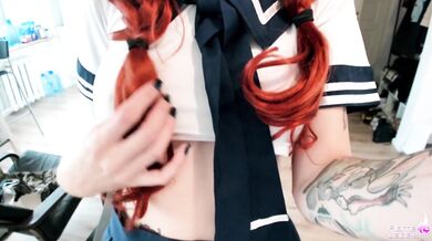 Bad Schoolgirl Masturbate All Holes and Shoot it on Camera for Teacher