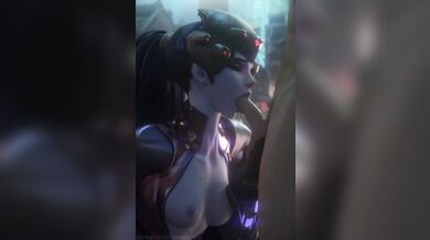 Overwatch Widowmaker blowjob - (Fpsblyck)