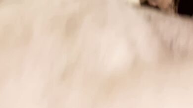 I touch this young and beautiful body. And then I cum and my cum flows out of her.