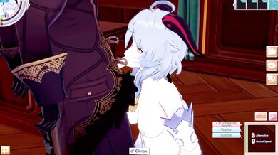 3D/Anime/Hentai. Genshin Impact: Ganyu gets fucked and teased by Diluc in the office !!