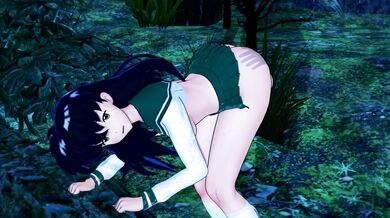 Kagome BLOWJOB in forest Inuyasha (3D Hentai)
