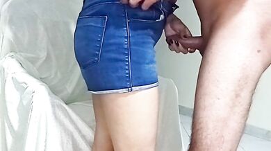 واسش شلوارک خریدم بهم ی کس داغ داد