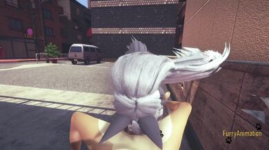 Furry Hentai - POV Wolf sucks cock and gets fucked