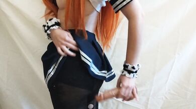 Am I doing fine, daddy/mommy? I dance for you after school - extra: titjob dick silicone latex toy