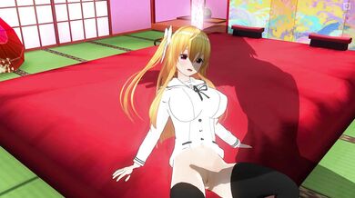 3D HENTAI Mayuri let you play with her pussy
